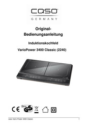 Caso Germany VarioPower 3400 Classic Manuel D'instructions
