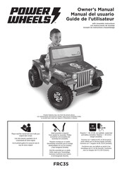 Power Wheels FRC35 Guide De L'utilisateur