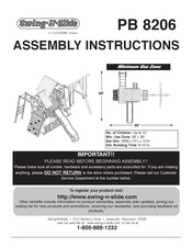 Playcore Swing-N-Slide PB 8206 Instructions D'assemblage