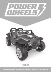 Power Wheels HJL31 Guide De L'utilisateur