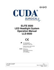 Cuda surgical ELITE 9500 LLS-9500 Guide De L'utilisateur