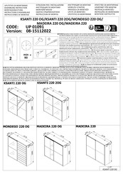 Forma Ideale KSANTI 220 OG UP 01091 Instructions De Montage