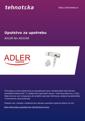 Adler europe AD 2248 Mode D'emploi