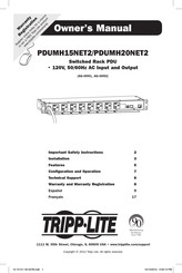 Tripp-Lite PDUMH20NET2 Manuel Du Propriétaire