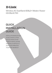 D-Link GO-DSL-AC750 Guide D'installation