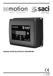 Saci pumps E-MOTION Serie Manuel D'installation Et D'entretien
