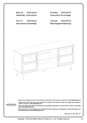 Walker Edison W58OWN2D Instructions De Montage