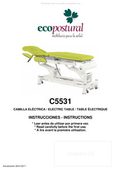 ECOPOSTURAL C5531 Instructions