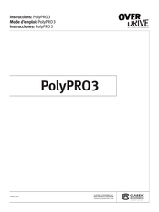 Overdrive PolyPRO 3 Mode D'emploi