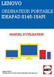 Lenovo IdeaPad S145-15AST Guide D'utilisation