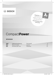 Bosch MFW3502W Mode D'emploi