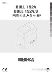 Beninca BULL 1524.S Instructions D'installation