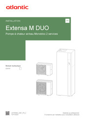 Atlantic Extensa M DUO 024191 Manuel D'installation