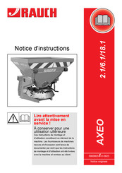 Rauch AXEO 6.1 Notice D'instructions