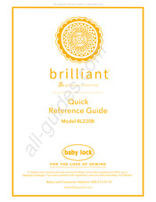 Baby Lock brilliant BL220B Guide De Référence Rapide