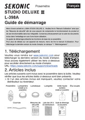 Sekonic STUDIO DELUXE III Guide De Démarrage
