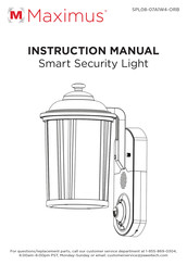 MAXIMUS SPL08-07A1W4-ORB Manuel D'instructions