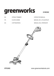 GreenWorks STG302 Manuel De L'utilisateur