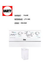 FAURE LTV 840 Mode D'emploi