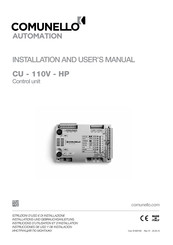 Comunello Automation CU-110V-HP Manuel D'installation Et D'utilisation