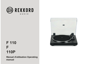 REKKORD AUDIO F 110 Manuel D'utilisation