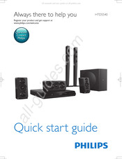 Philips HTD5540 Guide De Démarrage Rapide