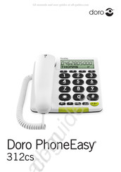 Doro PhoneEasy 312cs Mode D'emploi