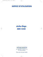Electrolux ARTHUR MARTIN ADC 5340 Notice D'utilisation