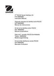 OHAUS 80850092 Manuel D'instructions