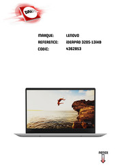 Lenovo ideapad 320S Série Guide De L'utilisateur
