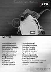 AEG MF 1900 Instructions D'utilisation