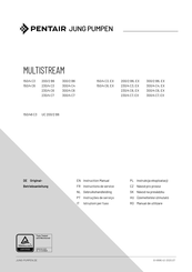 Pentair Jung Pumpen MULTISTREAM 300/2 B6, EX Instructions De Service