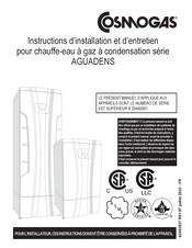 COSMOGAS AGUAdens T Serie Instructions D'installation Et D'entretien