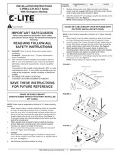 C-LITE C-PHB-C-L2F-SCCT Serie Instructions D'installation