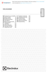 Electrolux EWUS040B8B Notice D'utilisation