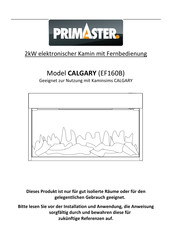 PrimAster CALGARY Mode D'emploi