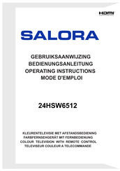 Salora 24HSW6512 Mode D'emploi