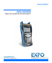 EXFO AXS-200/650 Guide D'utilisation