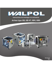 WALPOL GBV 400 Instructions De Montage Et D'utilisation