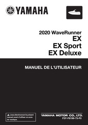 Yamaha WaveRunner EX Deluxe 2020 Manuel De L'utilisateur