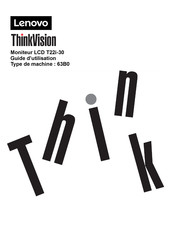 Lenovo ThinkVision T22i-30 63B0 Guide D'utilisation