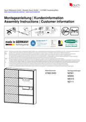 Rauch M2581 67683.0450 Instructions De Montage