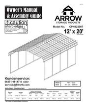Arrow Storage Products CPH122007 Manuel De L'utilisateur Et Guide D'assemblage