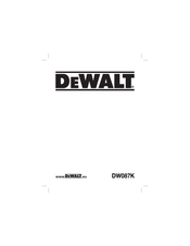DeWalt DW087K Traduction De La Notice D'instructions Originale