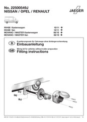 Jaeger 22500549J Instructions De Montage