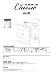 Sanus Classic MMF10 Manuel D'installation