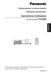 Panasonic PT-LM2E Instructions D'utilisation