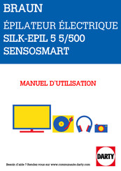 Braun Silk-epil 5 5-500 SENSOSMART Mode D'emploi