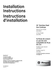 GE Monogram ZGU385L Instructions D'installation