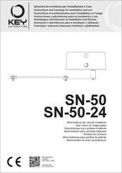 Key Automation SN-50 Instructions Et Avertissements Pour L'installation Et L'usage